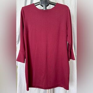 Old Navy Burgundy Long Sleeve Dress